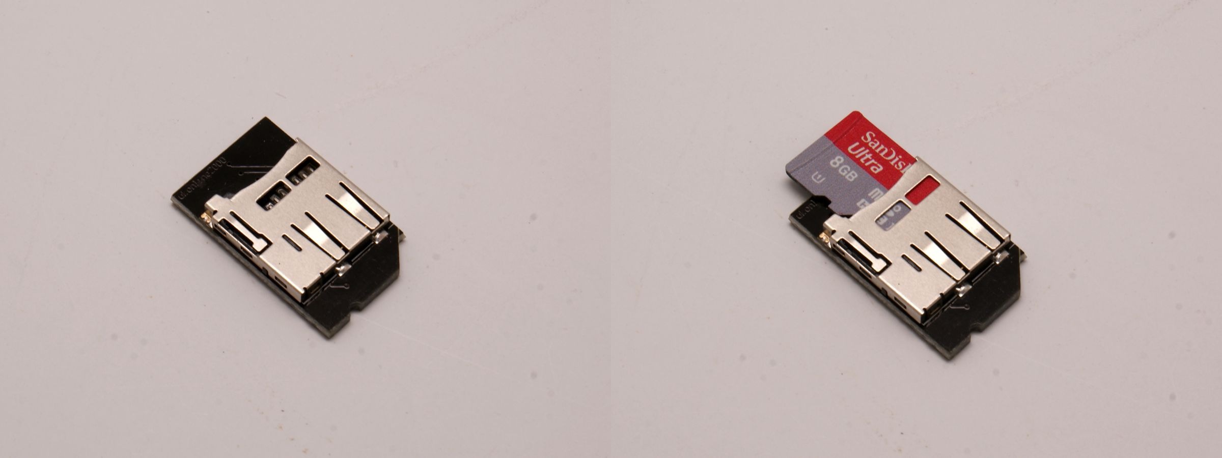 microSD 卡專用短轉接板