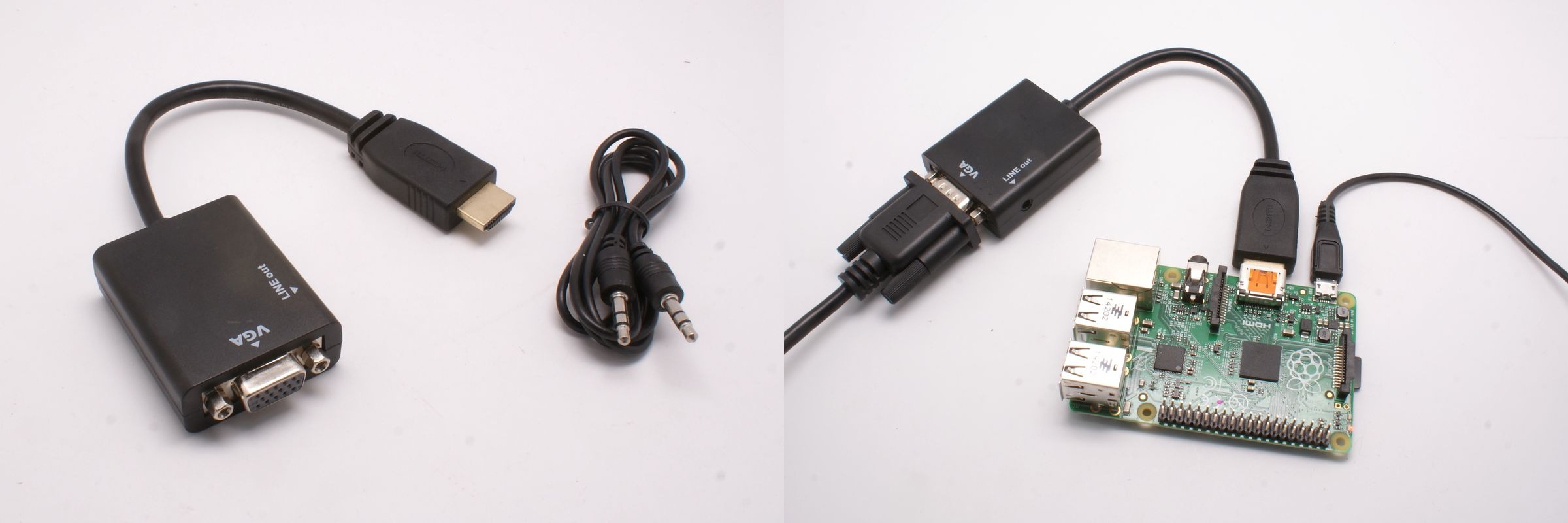 HDMI 轉 VGA 轉換器(帶音訊)