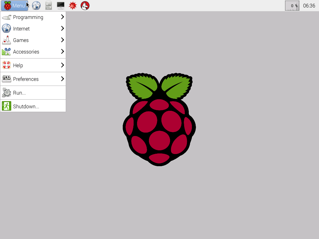 2014/12/24 Raspbian Menu