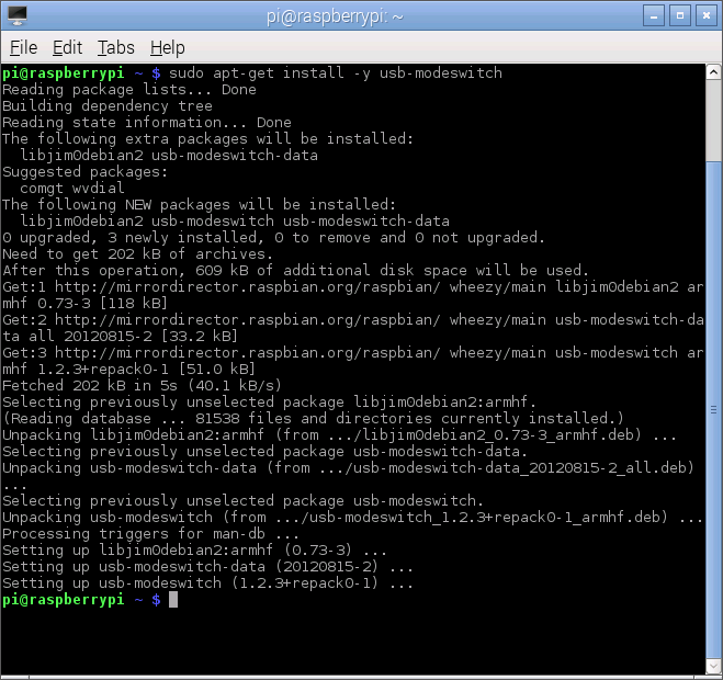 E1820 install USB ModeSwitch