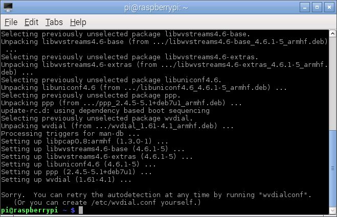 E1820 install wvdial