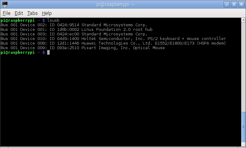 E1820 lsusb before ModeSwitch